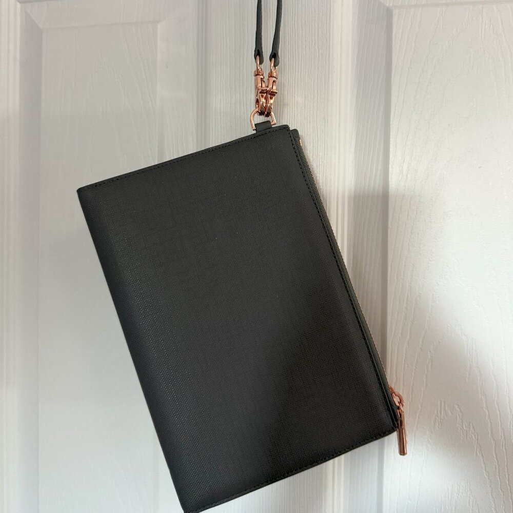 Dagne Dover Clutch Wallet Crossbody Bag - Graphite Gray